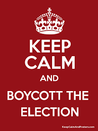 Image result for "election boycott"